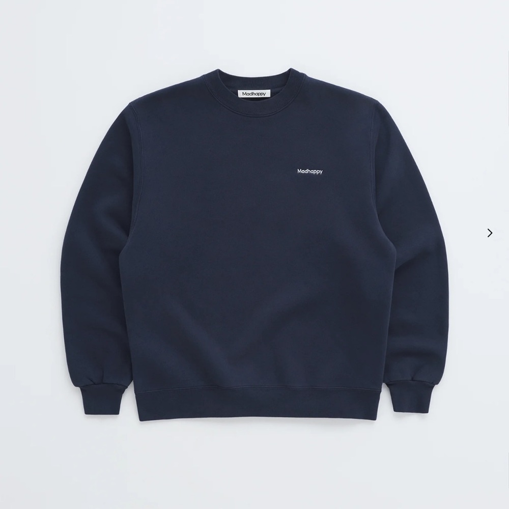 MadHappy Classic Fleece Crewneck Navy L
